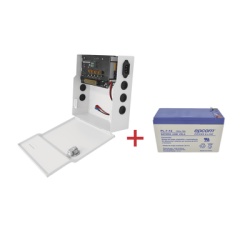 EPCOM POWERLINE PLK12DC4ABK/K Kit / Fuente PLK12DC4ABK + Bateria incluida LK712