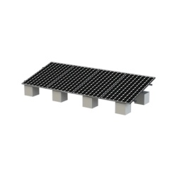 EPCOM POWERLINE VEKTOR8R Kit Montaje para 4 Modulos de 30-35 mm espesor / Riel No.8 / Vel. de Viento Max. 136km/h / Ajustable 20Â° a 45Â° / 5400mm Longitud