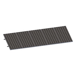 EPCOM POWERLINE VEKTORMINIKIT1X5 Kit de Minirieles para Panel Solar / Arreglo 1x5 / Módulos 35 mm / Fijación en Lámina
