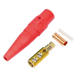 EPCOM PROAUDIO EP-CAMLOCK-400A-M-RED Conector Camlock Macho / 400 Amperes / 600V AC / Seccion Cable 50-95 mmÂ² / Compresion por Abrazadera / Plastico Ingenieria / Varios Colores