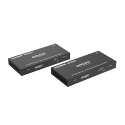 EPCOM PROAUDIO EPC-EHB150U2 Kit Extensor HDMI con KVM | 4K@60Hz 4:4:4 | 150m en 1080 | 120m en 4K | HDBaseT | USB 2.0 | IR Bidireccional | POC | EDID