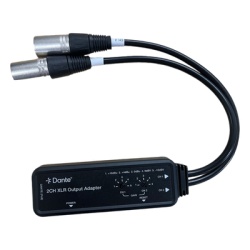 EPCOM PROAUDIO EPP-AUD2XDE Extensor de Audio DanteÂ® 2CH XLR Output Adapter | Entrada Digital DanteÂ® | Salida XLR Balanceada/No Balanceada | Latencia Configurable 1-5ms | HDMI 1.4 | HDCP 1.4 | PoE IE