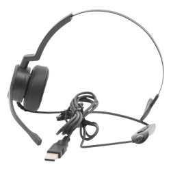 EPCOM PROAUDIO PROA-HS10USB Audifonos USB de Diadema MONO con Audio HD / Microfono con Cancelacion de Ruido / Calidad para uso en Oficina