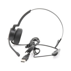 EPCOM PROAUDIO PROA-HS10USB Audifonos USB de Diadema MONO con Audio HD / Microfono con Cancelacion de Ruido / Calidad para uso en Oficina