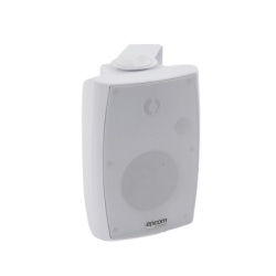 EPCOM PROAUDIO SF-774HW Altavoz de Pared de 2 vias | Woofer 4in + 1.5in | 2.5W - 20W | Para Sistemas 70/100V y 8 ohms | Material ABS | Rejilla y Bracket de Metal | Color Blanco