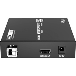 EPCOM TITANIUM TT-473-FIBER-RX Receptor HDMI sobre IP | 4K60Hz | Fibra Óptica 40 km (24.85 mi) | 18 Gbps | HDMI 2.0 | HDCP 1.4/2.2 | IR | Protección ESD
