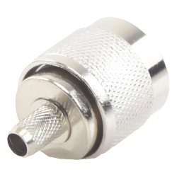 EPCOM TITANIUM TT-CON-532 Conector N Macho para 75 Ohm de Anillo Plegable para Cable RG-59 Niquel/Oro/Teflon