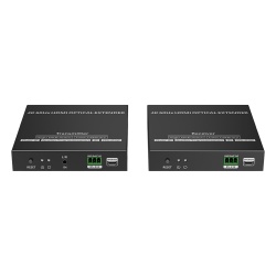 EPCOM TITANIUM TT982 Kit extensor por fibra optica | Hasta 40 kilometros| 4K@60Hz | con IR | RS232