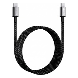 EZVIZ AK-PAC6B-N-1.5M Cable de Carga USB-C a C 1.5 Metros (4.92 Pies) / Tecnologia GaN (Nitruro de Galio / Fast-Charging / Potencia 60W / Velocidad Transferencia 480 Mbps / Material Nylon / Conector A
