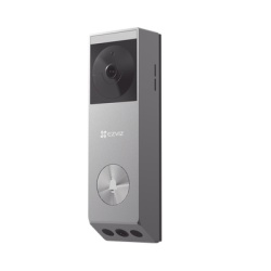 EZVIZ CS-EP3X Doorbell de Bateria Recargable con Transformador de 5Vcc o Panel Solar (Incluye Panel) / 3 megapixel / Doble Lente / Proteccion IP65 / Audio de Dos Vias