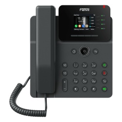 FANVIL V61G Telefono IP Empresarial 4 lineas SIP pantalla a color 2.4" PoE puertos Gigabit conferencia local de 6 vias.