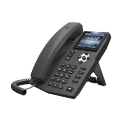 FANVIL X3G Telefono IP empresarial para 2 lineas SIP con pantalla LCD de 2.8 pulgadas a color puertos Gigabit y conferencia de 3 vias PoE