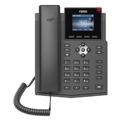 FANVIL X3SP-V2 Telefono IP / 4 Lineas SIP / Pantalla LCD Color 2.4" / Audio HD G.722 y Opus / Conferencia 3 Vias / PoE 802.3af / OpenVPN / Soporte EHS