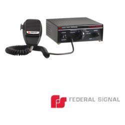 FEDERAL SIGNAL 690-002 Sirena Compacta Serie PA-300 de 100 W de potencia con tono PRIORITARIO ideal para Vehiculos Oficiales