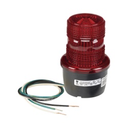 FEDERAL SIGNAL INDUSTRIAL LP3-PL-120-R Luz de advertencia LED serie Streamline 120 Vca montaje en tubo rojo