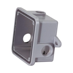 FEDERAL SIGNAL INDUSTRIAL WB Caja trasera resistente a la intemperie metalica gris accesorio federal signal