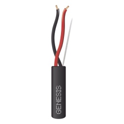GENESIS 4153-1008 Carrete de Cable 305 Metros (1000 Pies) / 2 x 14 AWG Tipo FPL / Cable Direct Burial / Color Negro / Para Uso en Intemperie / Uso en Aplicaciones en Sistemas de Deteccion de Incendio