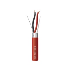 GENESIS 4606-5504 Bobina de Alambre 152 Metros (500 Pies) / 2 x 16 AWG Blindado / PLENUM / Para Alarmas de Incendio