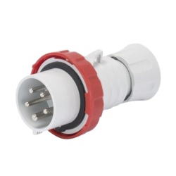 GEWISS GW60031H CLAVIJA MOVIL RECTA HP - IP66/IP67/IP68/IP69 - 3P+N+T 16A 380-415V 50/60HZ - ROJO - 6H - CONEXIONADO DE TORNILLO
