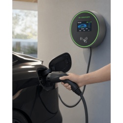 GREENC S01US48A Estacion de Carga para Vehiculos Electricos / 48 A / 11.5 kW / Conector Tipo 1 (SAE J1772) / 220-250 V Monofasico / Pantalla LCD 4.3 in (10.9 cm) / Cable TPU 5 m (16.4 ft) / Plug and P - Img 5