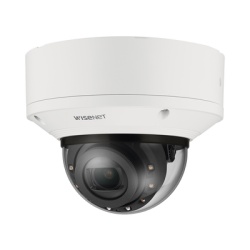 HANWHA VISION XND-6083RV Camara Domo 2MP con IA Antivandalica / Lente Motorizado de 2.8 a 12mm / WDR 120dB / Ranura MicroSD / IP66 IP67 IK10 NEMA4X