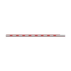 HIKVISION 307500812 Brazo Recto para Barrera de Acceso / Aluminio Octogonal / 4 m (13.1 ft) / Iluminación LED Rojo-Verde / Perfil 120 x 50 mm
