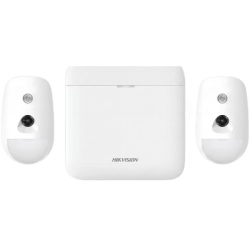 HIKVISION AX-PRO-KIT-PIR-CAM Kit de Alarma Inalámbrica / 48 Zonas / 2 PIRCAM con Videoverificación / Batería de Respaldo 12 h / Inmunidad a Mascotas 30 kg / Comunicación 433 MHz