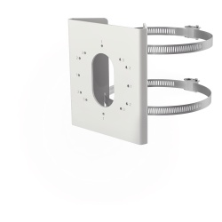 HIKVISION DS-1275ZJ-S-SUS Montaje en Poste para Cámara IP / Acero Inoxidable / Compatible DS-2CD26 / Exterior / Blanco