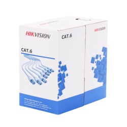 HIKVISION DS-1LN6-UE-WB Bobina de Cable de 305 m (1000 ft) Cat 6 / 100% Cobre / Color Azul / Uso en Interior / PVC