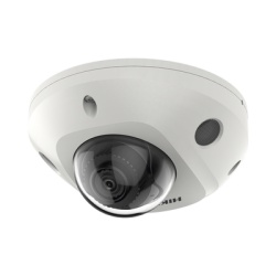 HIKVISION DS-2CD3566G2-IS(H) Mini Domo IP 6 Megapixel / Lente 2.8 mm / 30mts IR EXIR / Microfono Integrado / Exterior IP67 / IK08 / PoE / DARKFIGHTER / Alarmas y Audio I/O / ONVIF / Micro SD / 4 Anali