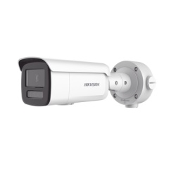 HIKVISION DS-2CD3T46G2H-LIS Bala IP 4 Megapixel / Lente 4 mm / Dual Light (60 mts IR + 60 mts Luz Blanca ) / Darkfighter S / Exterior IP67 / WDR 130 dB / 4 Analiticos: AcuSense Deteccion Facial Conteo