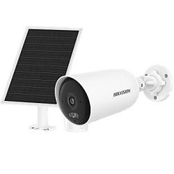 HIKVISION DS-2CFS04/4G-SIM Cámara Bala IP Solar / 4 MP / AOV / Lente 2.8 mm / Iluminación Dual 30 m (98.4 ft) / 4G / IP66