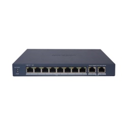 HIKVISION DS-3E1510P-EI/M Switch Gigabit PoE+ / Administrable / 8 Puertos 1000 Mbps PoE+ / 2 Puertos 1000 Mbps de Uplink / Configuracion Nube Hik-PartnerPro / Modo Extendido hasta 300 Metros / 60 W