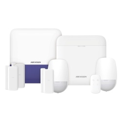 HIKVISION DS-PWA48-KSV2 Kit de Alarma Inalámbrica / 48 Zonas / GSM 3G/4G Dual SIM / Wi-Fi 2.4 GHz / Sirena Exterior / Batería 35 h
