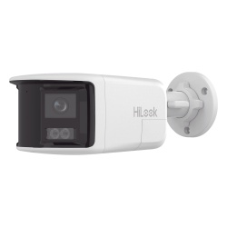 HiLook by HIKVISION IPC-B480HAD-LUF/SL [Dual Light] Bala IP 8 Megapixel / Imagen Panoramica 180°/ PoE / Microfono y Bocina Integrado / Exterior IP67 / Audio Bidireccional / Alarma Visual y Auditiva I