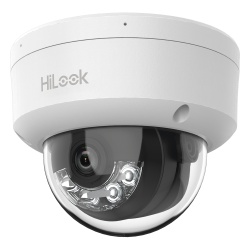 HiLook by HIKVISION IPC-D140HA-LUC [Dual Light] HiLook Series / Domo IP de 4 Megapixel / Uso en interior / Lente 2.8 mm / 20 mts IR + 20 mts Luz Blanca / Microfono Integrado / ACUSENSE Lite / PoE / dW