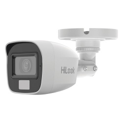 HiLook by HIKVISION THC-B157-LMS [Dual Light + ColorVu] Bala TURBOHD 3K megapixel / 20 mts IR + 20 mts luz blanca / Lente 2.8 (105° de Vision) / Exterior IP66 / Audio por Coaxitron / TVI-AHD-CVI-CVBS