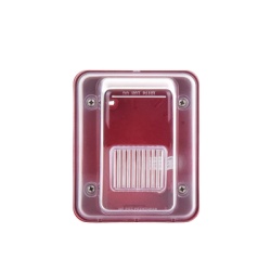 HOCHIKI HGOE-R Cubierta para instalar sirenas estrobo en exterior compatible con estrobos sirenas Hochiki color rojo