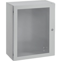 HOFFMAN CSD24248WLG Gabinete Concept con Puerta de Ventana / 610 x 610 x 203 mm (24 x 24 x 8 in) / NEMA 4/12 / IP66 / Acero Gris Claro RAL 7035