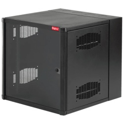 HOFFMAN EWMW482430 Gabinete AccessPlus de 26 UR Montaje en Pared de 19in Rieles Numerados y Roscados #10-32 Puerta con Ventana de Seguridad 600 mm de Ancho 762 mm de Profundidad Color Negro