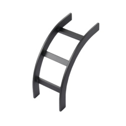 HOFFMAN LOB12BLK Accesorio de Escalerilla Curva Vertical (Bajada) Exterior 12 in de Ancho de Acero Color Negro