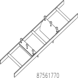 HOFFMAN LRD18BLK Kit de Bajada de Cable / Radio de Curvatura / Escalerilla 18 in / Aluminio / Negro