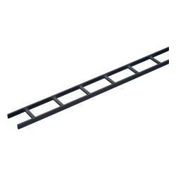 HOFFMAN LSS12BLK Charola Tipo Escalerilla de Secciones Rectas 12 in (305 mm) de Ancho Travesanos a Intervalos de 9 in (229 mm) Tramo de 10 ft (3.05 m) de Acero Color Negro