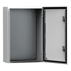 HOFFMAN MAS0604021R5 Gabinete de Uso Exterior MAS 600 x 400 x 240 mm NEMA 4/12/13; IP66; IK10 de Acero Dulce 1.5 mm con Platina de Montaje Incluida Color Gris Claro