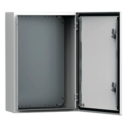 HOFFMAN MAS0808030R5 Gabinete de Uso Exterior MAS 800 x 800 x 300 mm (31.5 x 31.5 x 11.8 in) NEMA 4/12/13; IP66; IK10 de Acero Dulce 1.5 mm con Platina de Montaje Incluida Color Gris Claro