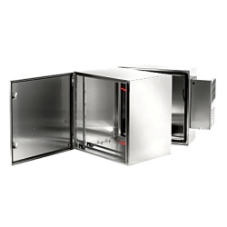 HOFFMAN PTHS242430XA Gabinete de Pared ProTek / Bisagra Doble / AC Tipo 4 4X 12 / Acero Inoxidable 304 / 12U / 621 mm (24.4 in) Alto x 600 mm (23.6 in) Ancho x 789 mm (31.1 in) Fondo / Cepillado #3 /