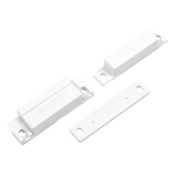HONEYWELL HOME RESIDEO 7939-WH Contacto magnético de superficie / Interruptor reed Form A / Gap 32 mm / 300 mA @ 30 VCC / Color blanco / Incluye espaciadores y cubiertas