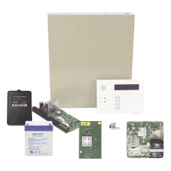HONEYWELL HOME RESIDEO VISTA48/WIFI Panel de intrusión / 8 zonas cableadas + 40 inalámbricas / comunicador celular LTEMPA / módulo Wi-Fi y Z-Wave PROWIFIZW / batería y transformador