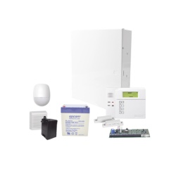 HONEYWELL HOME RESIDEO VISTA48START Panel de alarma cableado VISTA-48LA / teclado / sensor de movimiento / 2 contactos magnéticos / sirena 15 W / batería y transformador