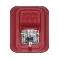 HONEYWELL SPSRLP Bocina con estrobo para pared roja sin impresion para notificacion de incendio Serie L Farenhyt